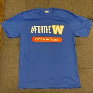 Winnipeg Blue Bombers CFL T-Shirt Size Men’s Medium #ForTheW ShortSleeve T-Shirt